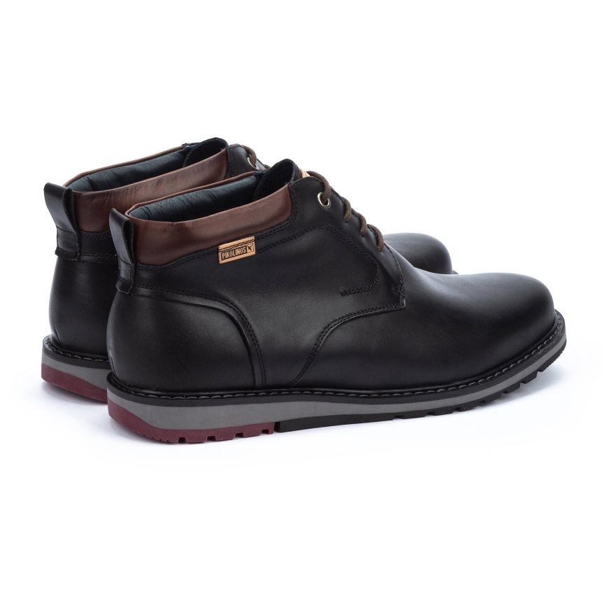 Men's Pikolinos BERNA Ankle Boots Black | NZ ZQ85201